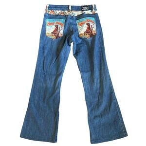 Women’s Ranch Dress’n Western Home on the Range Bootcut Jeans Size 0 x 28 inseam